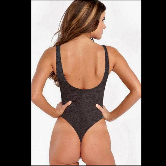 Versace Inspired High Cut Bathing Suit - Picture 6 of 6